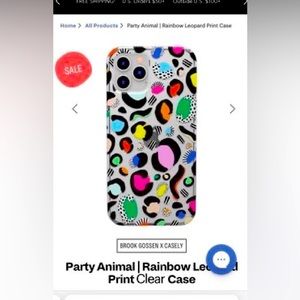 iPhone 12 Pro Max colorful leopard case by Casely New in Package